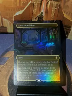 Gemstone Mine (Borderless) MTG Dominaria Remastered Foil NM - Image 4