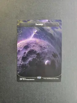 Swamp 242 (Borderless) Magic The Gathering Unfinity Regular Land NM - Image 2