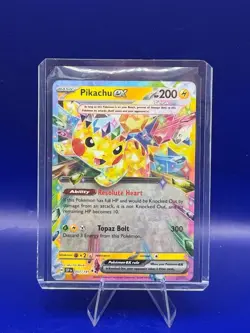 Pikachu EX 057/191 Sv08: Surging Sparks Double Rare NM Pokemon TCG - Image 1