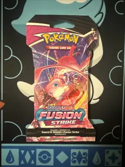 Pokemon TCG Fusion Strike Sleeved Factory Sealed Pack - Image 1