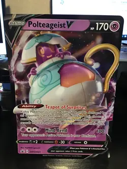 Polteageist V SWSH021 Jumbo Pokemon Black Star Promo - Image 1