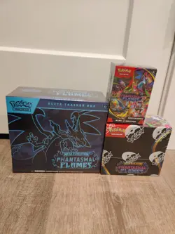Pokemon TCG Phantasmal Flames Booster Box+Elite Trainer Box+Booster Bundle New - Image 1