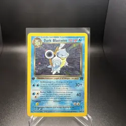 Dark Blastoise 1st Edition Holo 3/82 Team Rocket DAMAGED(See Photos) Pokemon TCG - Image 1