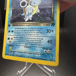 Dark Blastoise 1st Edition Holo 3/82 Team Rocket DAMAGED(See Photos) Pokemon TCG - Image 3