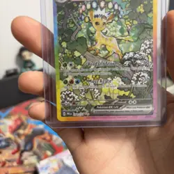 Pokemon TCG SV-Prismatic Evolutions Leafeon ex #144/131 SIR - Image 3