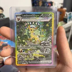 Pokemon TCG SV-Prismatic Evolutions Leafeon ex #144/131 SIR - Image 5