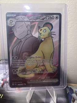 Team Rocket’s Persian Ex 219/182 Destined Rivals Full Art Pokemon TCG NM - Image 1