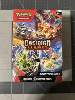 Pokemon TCG Obsidian Flames Booster Bundle 6 Booster Packs - New Factory Sealed - Image 1