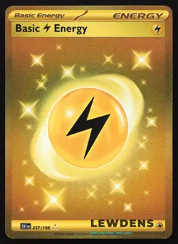 Basic Lightning Energy - 257/198 - Gold Secret - Scarlet & Violet Base - Pokemon - Image 1