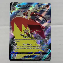 Pokemon TCG Blaziken VMAX TG15/TG30 Silver Tempest Near Mint/Mint Condition - Image 1