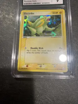 Electrike Pokemon (2005) EX Emerald -47/106 Reverse Holo CGC Mint 9 - Image 3
