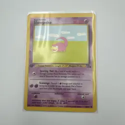 Slowpoke Fossil 55/62 1st EDITION Common Pokemon TCG WOTC 1999 Good Condition - Image 1