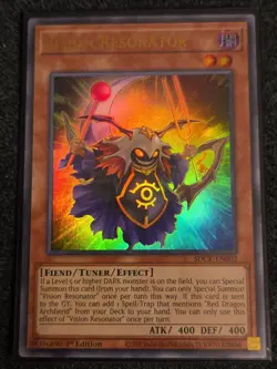 Yugioh Vision Resonator SDCK-EN002 Ultra Rare 1st Ed NM - Image 1
