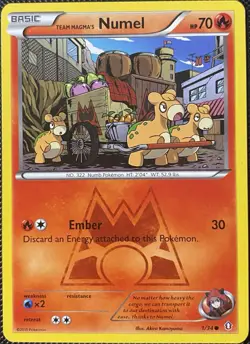 Team Magma's Numel 1/34 Double Crisis Regular - Pokemon Card - Image 1