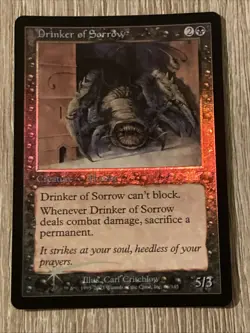 Drinker Of Sorrow Foil Magic Legions 2003 NM MAGIC GATHERING CARD - Image 1