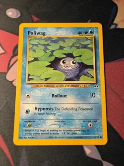Poliwag Neo Discovery 62/75 Unlimited Common Pokemon TCG Card #1 - Image 1