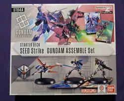 GUNDAM CARD GAME STARTER DECK SEED Strike GUNDAM ASSEMBLE ST04A English COMPLETE - Image 1