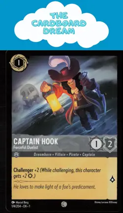 Captain Hook The First Chapter #174/204 Common Disney Lorcana Card - Image 1