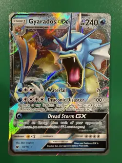 Pokemon Gyarados GX 18/111 Crimson Invasion Ultra Rare Holo TCG Card - Image 2
