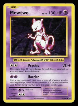 Mewtwo 51/108 Cracked Ice Holo Rare XY Evolutions Pokemon Card - Image 1