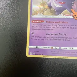 HOLO Gengar 066/196 - 2022 Pokemon Lost Origin Trick or Trade Rare Card NM - Image 5
