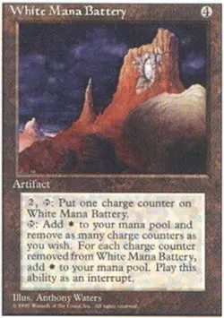 White Mana Battery ~ Moderately Played 4th Edition Fourth MTG Magic UltimateMTG - Image 1