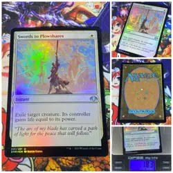 MTG Swords To Plowshares ???? ? NM FOIL Dominaria Remastered 2023 OG Staple - Image 1