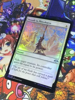 MTG Swords To Plowshares ???? ? NM FOIL Dominaria Remastered 2023 OG Staple - Image 4