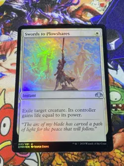 MTG Swords To Plowshares ???? ? NM FOIL Dominaria Remastered 2023 OG Staple - Image 5