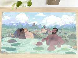 MTG Bearscape Table Playmat TCG CCG Trading Card Game Mat Mouse Pad Free Bag new - Image 1
