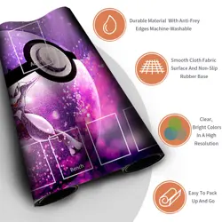 NEW Pokemon Mewtwo Playmat with Card Zones Free Bag Rubber Game Playmat of TCG - Image 3