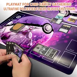 NEW Pokemon Mewtwo Playmat with Card Zones Free Bag Rubber Game Playmat of TCG - Image 5