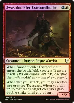 Swashbuckler Extraordinaire FOIL - 198/361 - Uncommon Commander Legends CLB MTG - Image 1