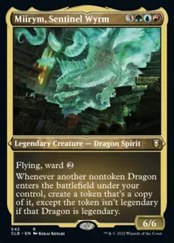 MTG MIIRYM, SENTINEL WYRM 542 FOIL EXC - MIIRYM, DRAGONE SENTINELLA - CLB-X EN - Image 1