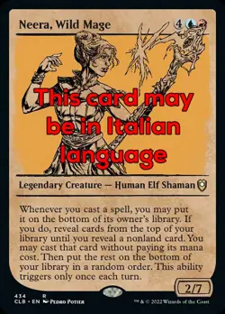 MTG NEERA, WILD MAGE 434 EXC - NEERA, MAGA SELVAGGIA - CLB-X IT - MAGIC - Image 1