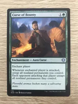 Curse of Bounty MTG Magic the Gathering Card NM Near Mint Starter Commander SCD - Image 1