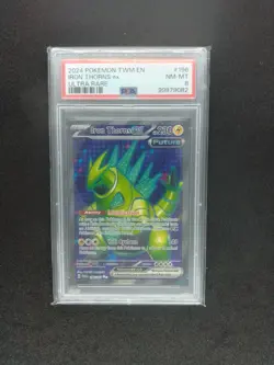 PSA 8 Iron Thorns ex 196/167 English Pokemon Twilight Masquerade - Image 1