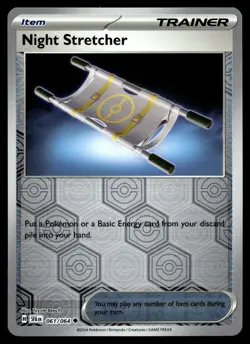 NIGHT STRETCHER 61/64 UNCOMMON SHROUDED FABLE POKEMON - Image 1