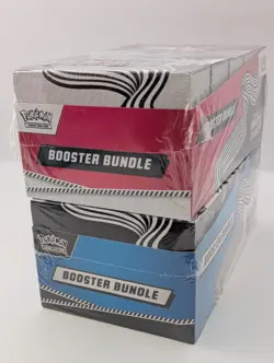 Pokemon SV10.5 Black Bolt White Flare Sealed LOT 2 Booster Bundle Display Case - Image 4