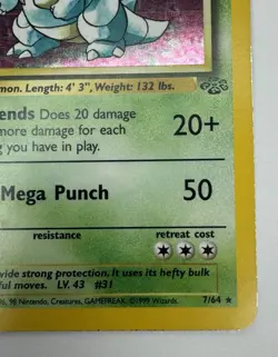 Pokemon TCG Nidoqueen Jungle 7/64 Holo Unlimited Holo Rare - Image 5