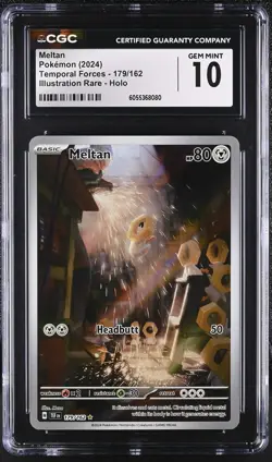 MELTAN Temporal Forces Illustration Rare #179 CGC 10 Pokemon [Nostalgium] - Image 1