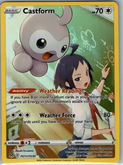 Castform TG11/TG30 - Lost Origin - Pokemon Card - NM - Trainer Gallery - Image 1