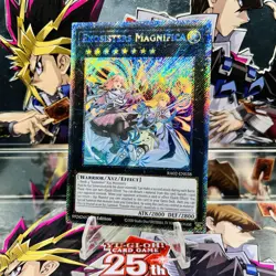 Yugioh Exosisters Magnifica RA02-EN038 Platinum Secret Rare 1st Ed Near Mint - Image 1