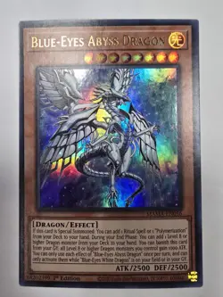 Blue-Eyes Abyss Dragon MAMA-EN056 Magnificent Mavens 1st Edition Yu-Gi-Oh - Image 1