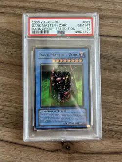 YUGIOH PSA 10 2003 Dark Master Zorc DCR-082 Super Rare 1st Edition - Image 2