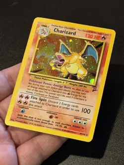 Pokemon TCG Charizard Base Set 2 Holo Rare Card 4/130 LP Condition - Image 3