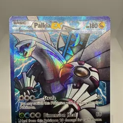 2013 Palkia Ex Plasma Blast Pokemon Card #100 Authentic MP Full Art 100/101 - Image 3
