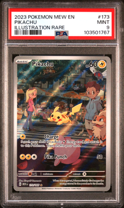 Pikachu 173/165 Sv: Scarlet & Violet 151 PSA 9 Mint Pokemon Card Gengar cameo - Image 1