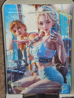 ANNA & ELSA Goddess Story Anime Waifu Doujin Card PRIVATE GIRL SR-02 SR Disney - Image 1