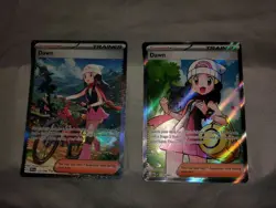 Lot of 2 Recent Phantasmal Flames Pokemon Cards Dawn 129/094 and Dawn 118/094 NM - Image 1